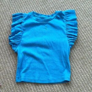 RARE ZARA RUFFLE TOP